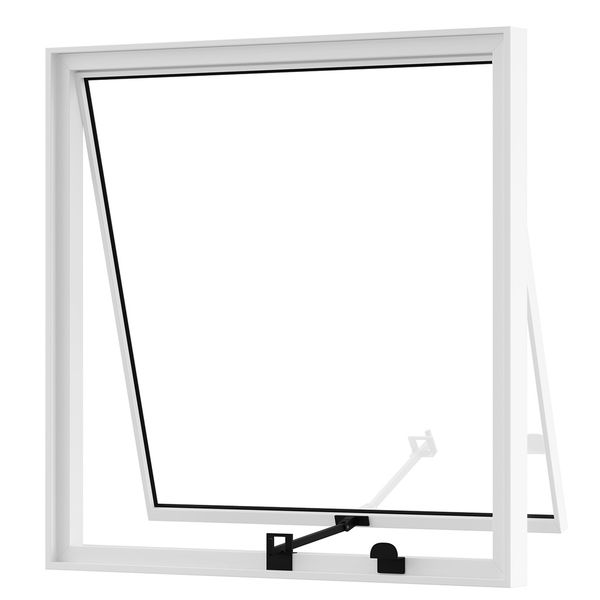 JANELA MAXIM-AR 60X60 DE VIDRO LISO BRANCO LÍDER