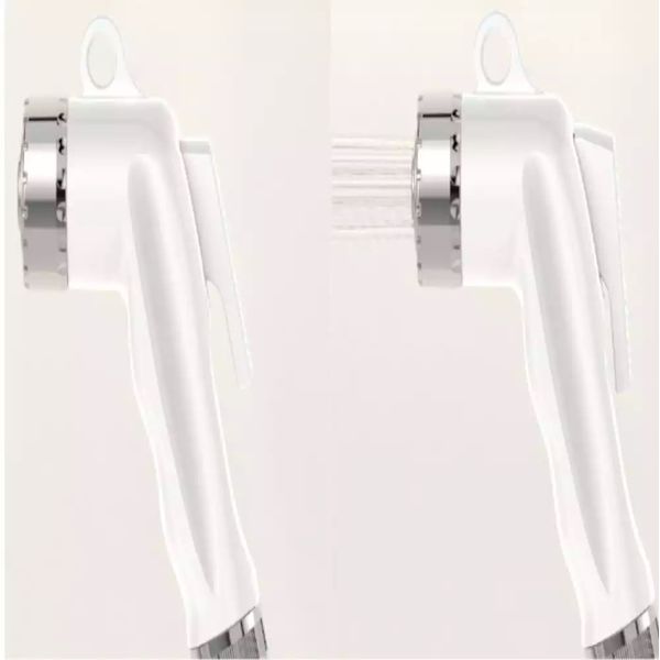 KIT DUCHA POP BRANCO PARA REGISTRO ABS FLEXIVEL INOX CROMADO 1,2 BLISTER