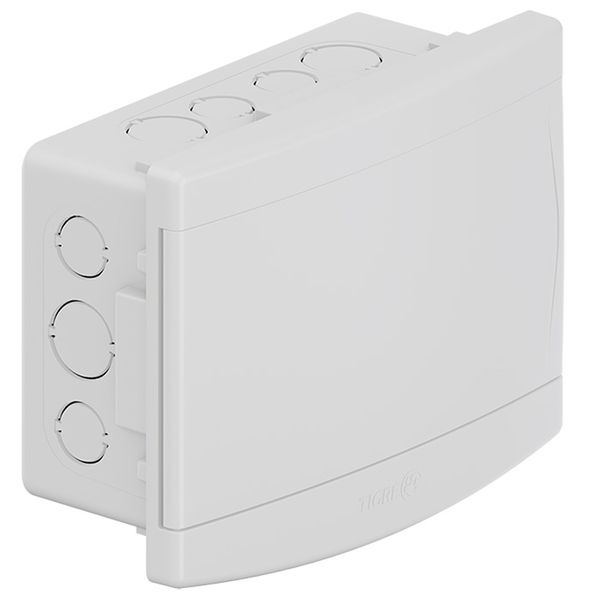 QUADRO DE DISTRIBUIÇÃO DE EMBUTIR COM BARRAMENTO PORTA BRANCA TIGRE