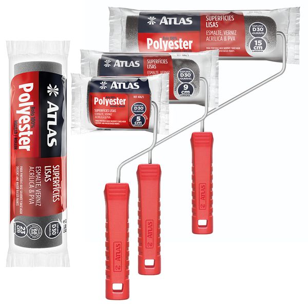 ROLO DE ESPUMA DE POLIÉSTER CINZA ATLAS