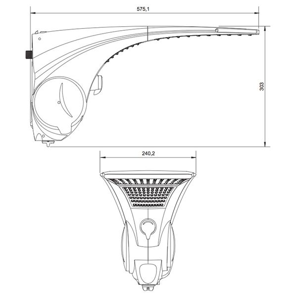 Chuveiro Ducha Duo Shower Quadra Multitemperaturas