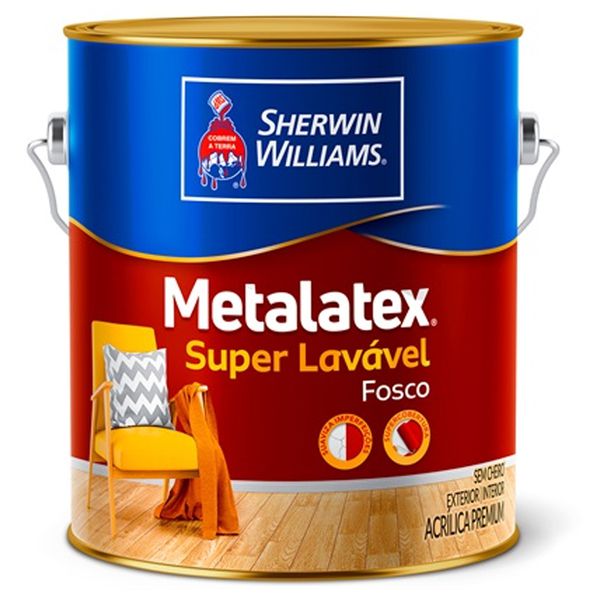 Tinta Metalatex Super LavÁvel 3,6 Litros Sherwin Williams