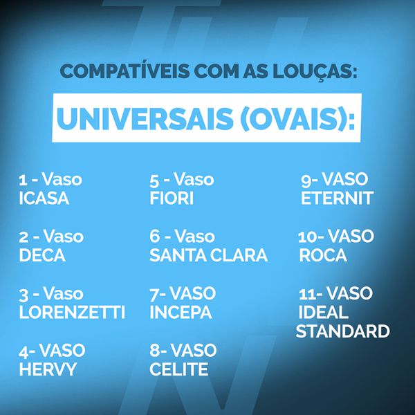 Assento Oval Convencional Premium Universal