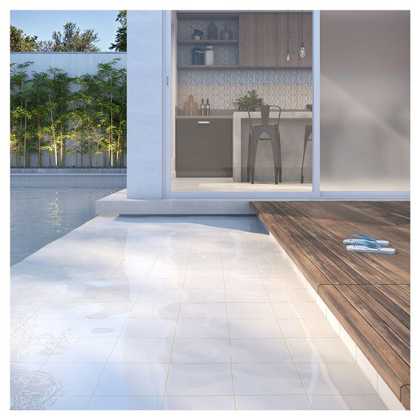Revestimento 15x15 Eliane Branco Piscina