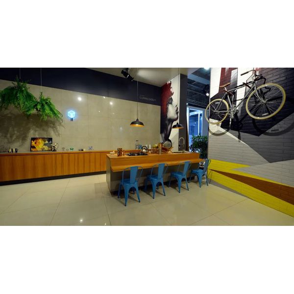 Porcelanato 87,7x87,7 Portinari Luminosita Sgr Polido