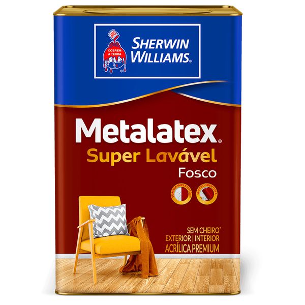 TINTA METALATEX SUPER LAVÁVEL 18 LITROS SHERWIN WILLIANS 