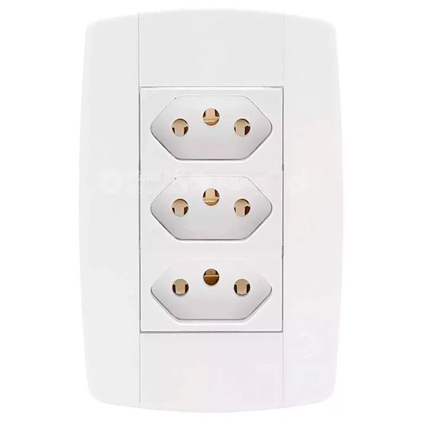 TOMADA TRIPLA 250V 4X2 LEV ILUMI