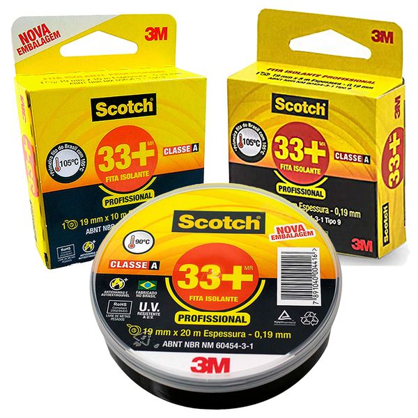 Fita Isolante Scoth 33+ 19mm