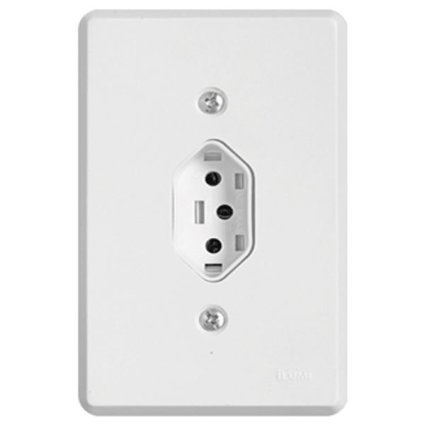 TOMADA VERTICAL SIMPLES 2P+T 250V 4X2 PRATIKA ILUMI