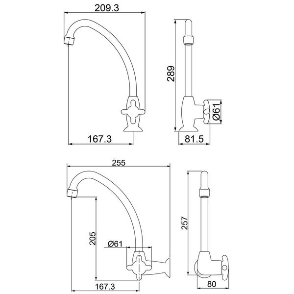 TORNEIRA COZINHA 1167/1168 F34 BRANCO LORENZETTI