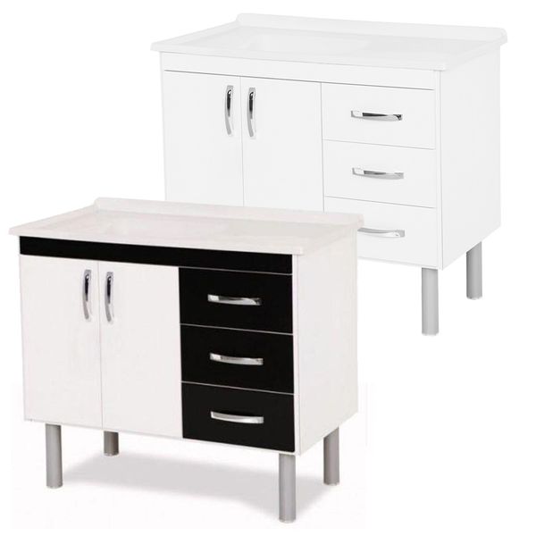 Gabinete De Cozinha Sem Tampo 95,2cm TÓquio Aj Rorato