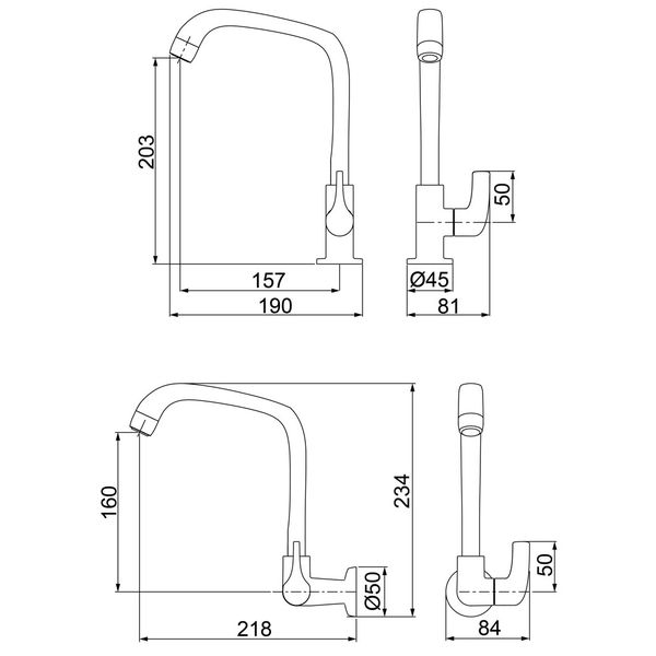 TORNEIRA COZINHA 1167/1168 F61 BRANCA LORENZETTI