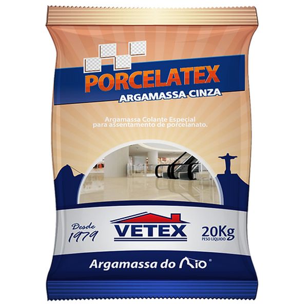 Argamassa Porcelatex Interno e Externa 20kg Vetex