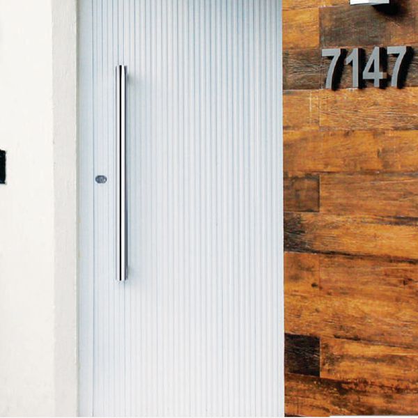 Puxador De Porta Tubular AlumÍnio Polido 32Ø