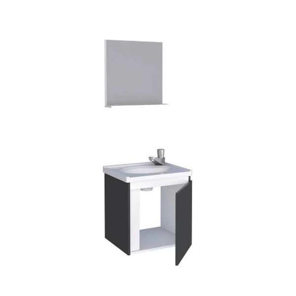 KIT GABINETE DE MADEIRA ÔNIX 