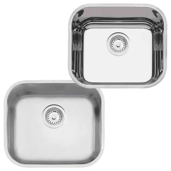 Cuba Retangular Aco Inox 40x34 Com Valvula