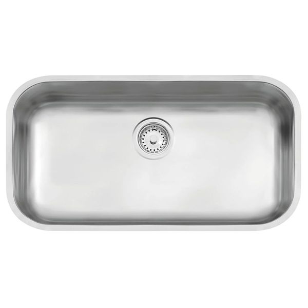 Cuba Retangular Aco Inox 56x34 Com Valvula