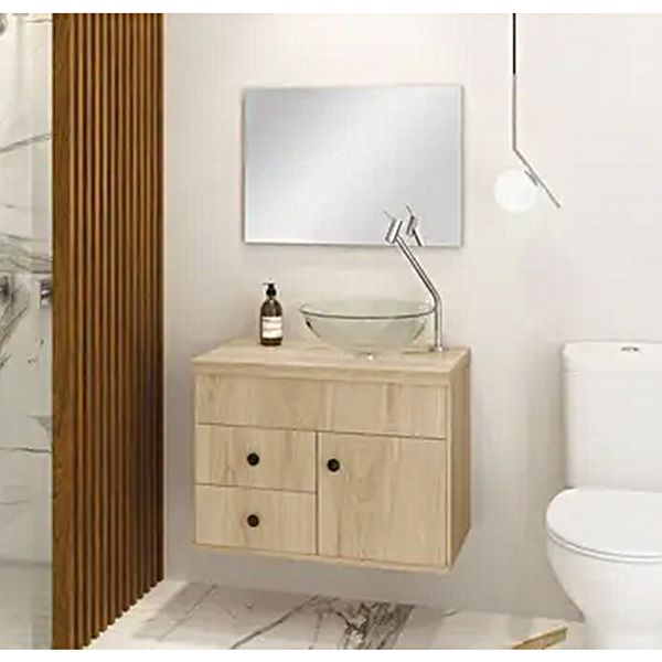 Conjunto Luna 60cm Com Cuba e Espelho