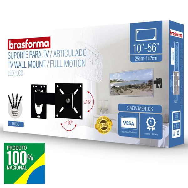 SUPORTE ARTICULADO PARA TV DE 10'' A 56''