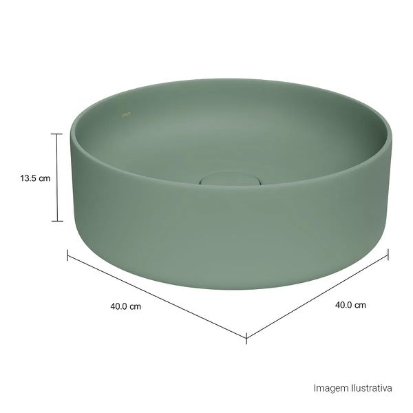 Cuba De Apoio Redonda Slim 40cm Deca