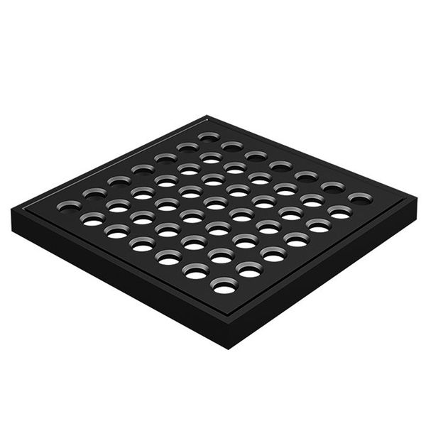 GRELHA QUADRADA DE LATÃO COM CAIXILHO 10X10CM 1918 FANI