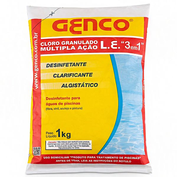 Cloro Granulado Multipla AÇÃo 3 Em 1 Genco