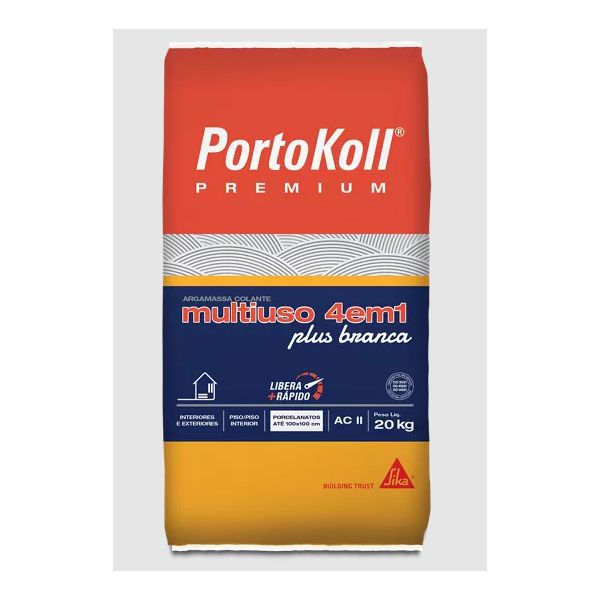 Argamassa Colante Multiuso 4 Em 1 Plus Ac2 20kg Portokoll