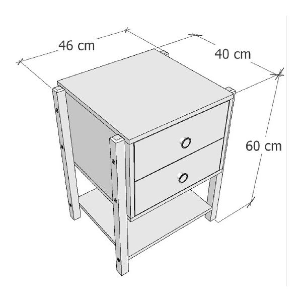 Mesa De Cabeceira Magali 46
