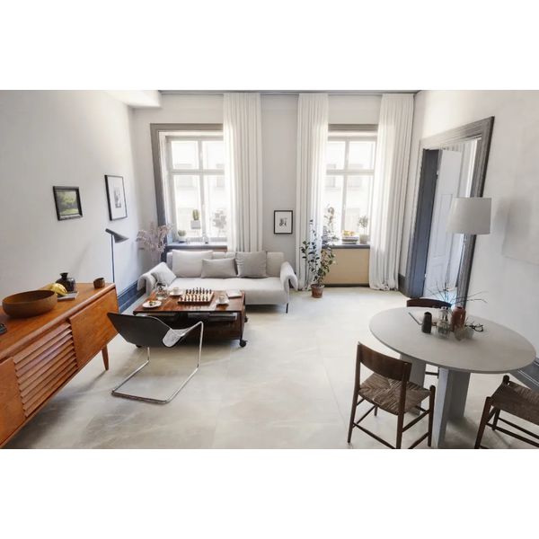 Porcelanato 90x90 Delta Limestone Off White Acetinado