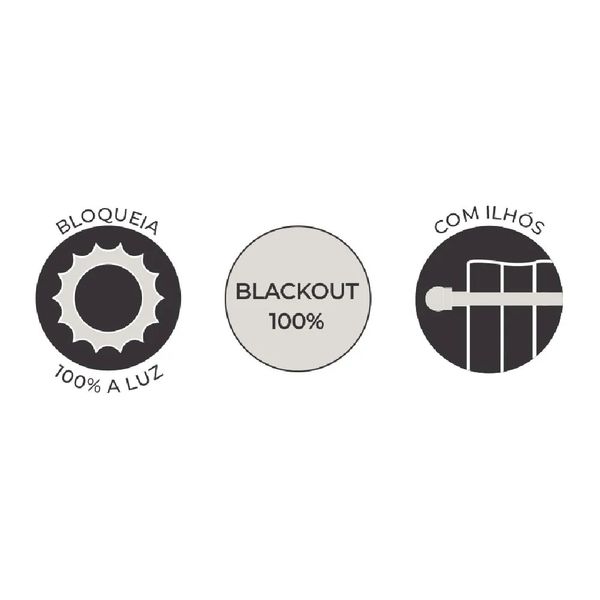 CORTINA PRATIKA YORK SLIM CINZA ESCURO