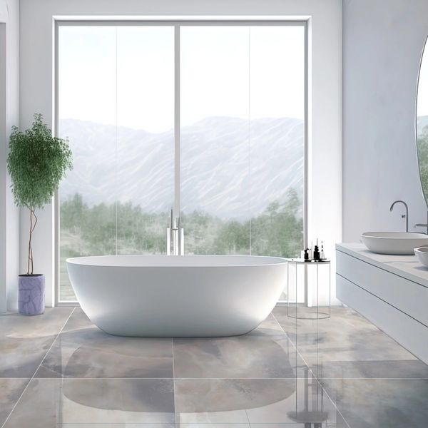 Régua 62x120 Ceral Celeste Polido