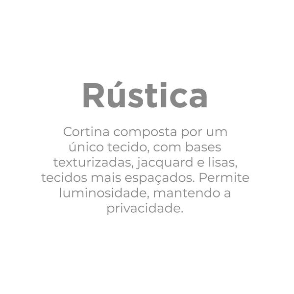 CORTINA RÚSTICA LINHÃO CINZA BELLA JANELA