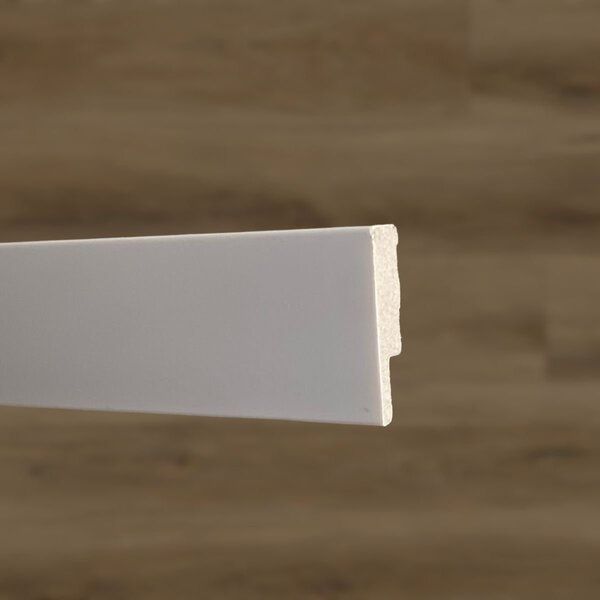 RODAPÉ LISO SLIM POLIESTIRENO KIT COM 2 PEÇAS