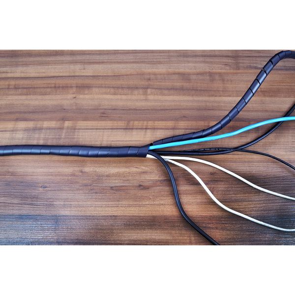 ORGANIZADOR DE FIOS E CABOS 25MM X 1,5M - 1 PEÇA