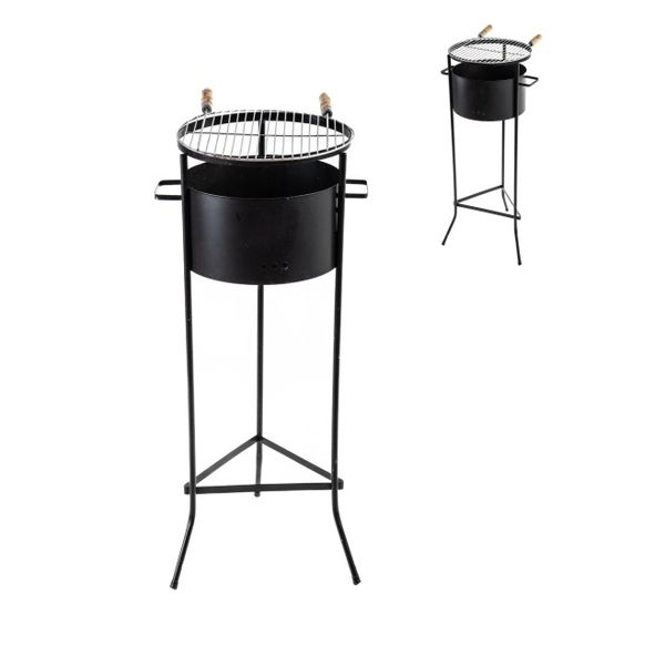 CHURRASQUEIRA DE FERRO PIKINIKI REDONDA 100X40X40CM