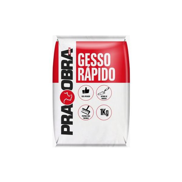 GESSO RAPIDO 1KG PRAOBRA