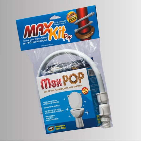 KIT 3X1 MAXPOP COM ENGATE PVC E FIXAÇÃO LATÃO
