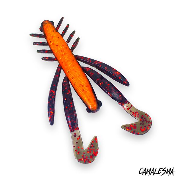 Isca Soft Camalesma Divoc Craw 11cm 12g c/ 3 unid. Cor Dark