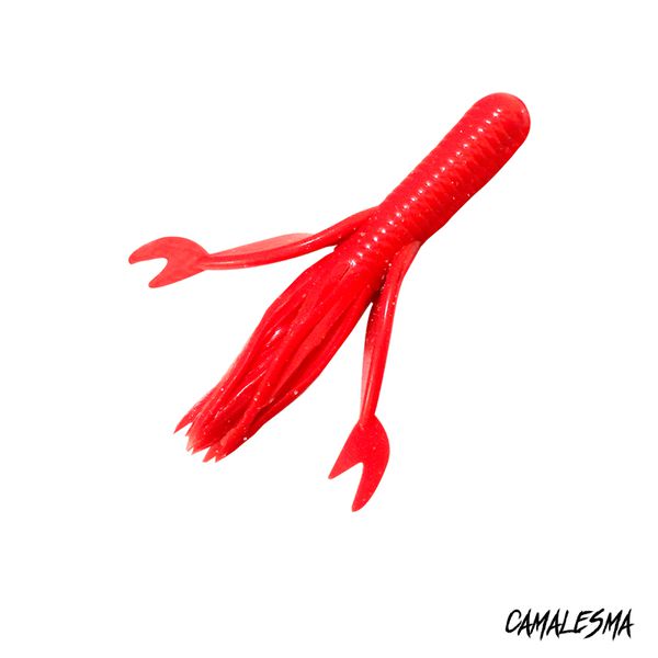 Isca Soft Camalesma Fire Tube 10cm 11g c/ 2 unid. Cor Super Red