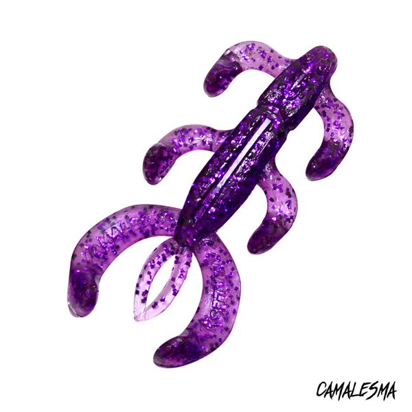 Isca Soft Camalesma Salamareca 9,5cm 14g c/ 2 unid. +1 Anzol EWG Cor Purple