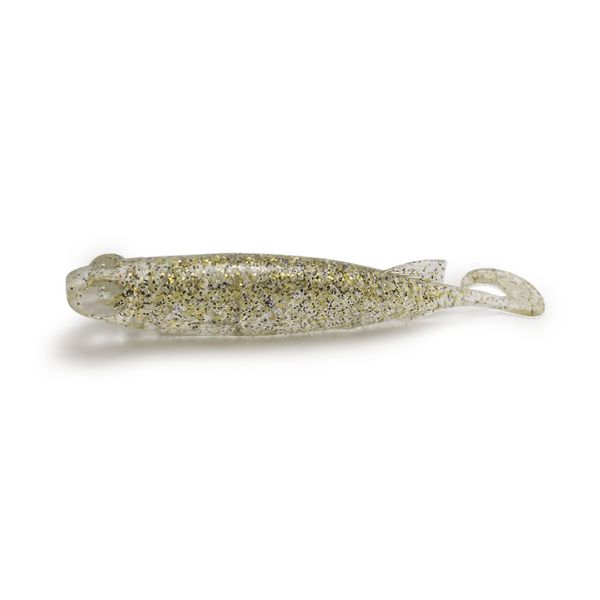 Isca Soft Monster 3x E-shad 9cm - 5 unid. Cor Chá Dourado