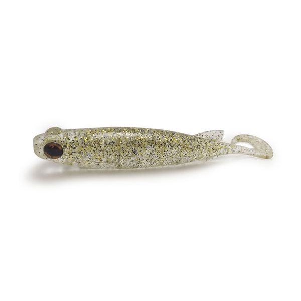 Isca Soft Monster 3x E-shad 12cm - 5 unid. Cor Chá Dourado