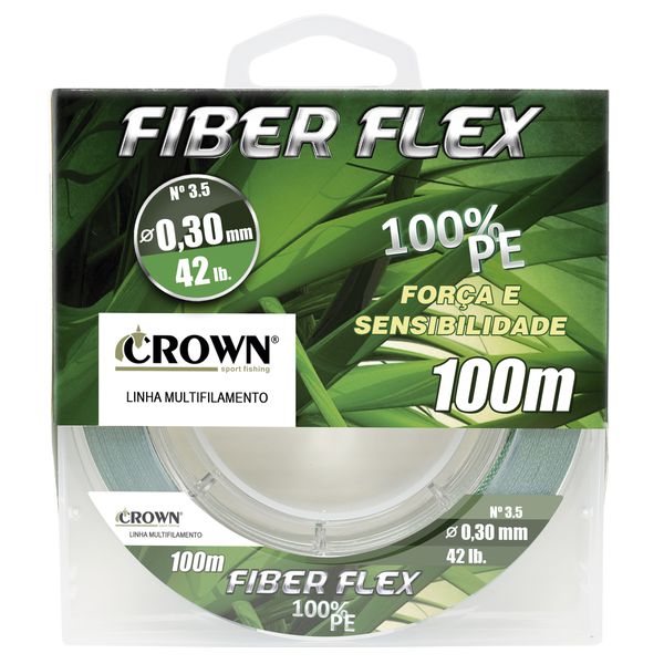 LINHA MULTIFILAMENTO CROWN FIBER FLEX C/ 100M