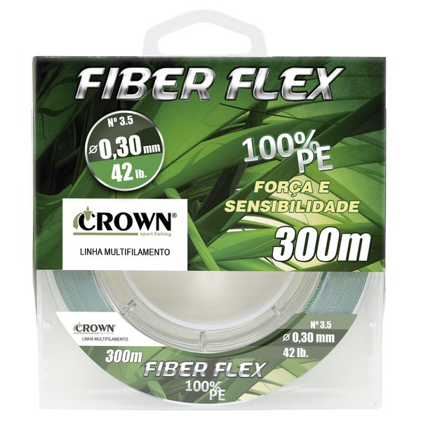 LINHA MULTIFILAMENTO CROWN FIBER FLEX C/ 300M