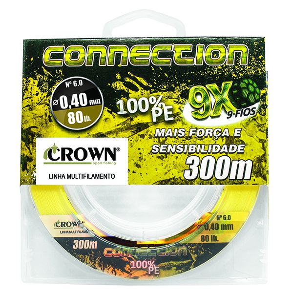 LINHA MULTIFILAMENTO CROWN CONNECTION 9X c/ 300m