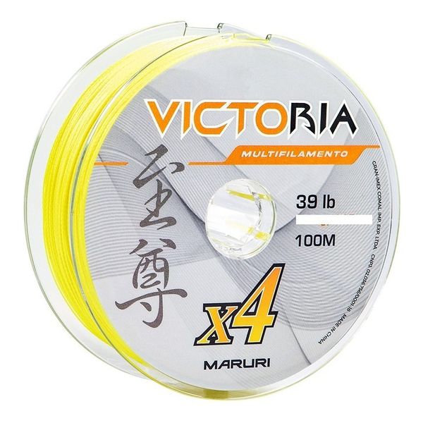 Linha Multifilamento Maruri Victoria Super PE 4X 100m - Amarela