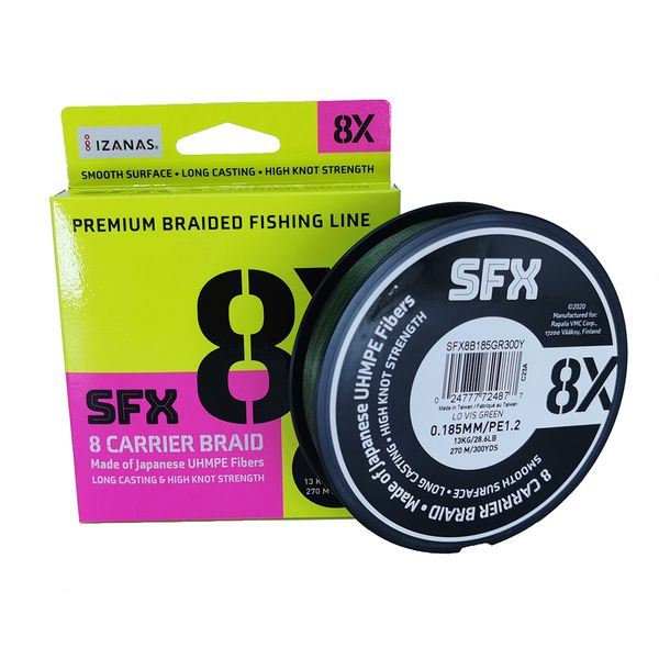 Linha Multifilamento Rapala Sufix SFX 8X 300Y(270m) Amarelo