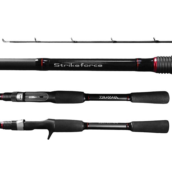 Vara Daiwa Strikeforce 6'0" (1,83m) 12-25 Lbs SF602MHRB BR (2 partes) p/ Carretilha