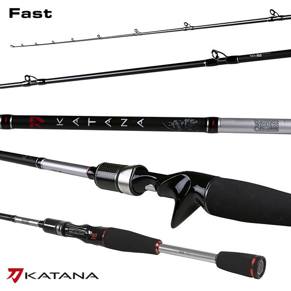 Vara Marine Sports Katana 8-16lbs 5'8" (1,73M) - Inteiriça p/ Carretilha - KTF-C581M