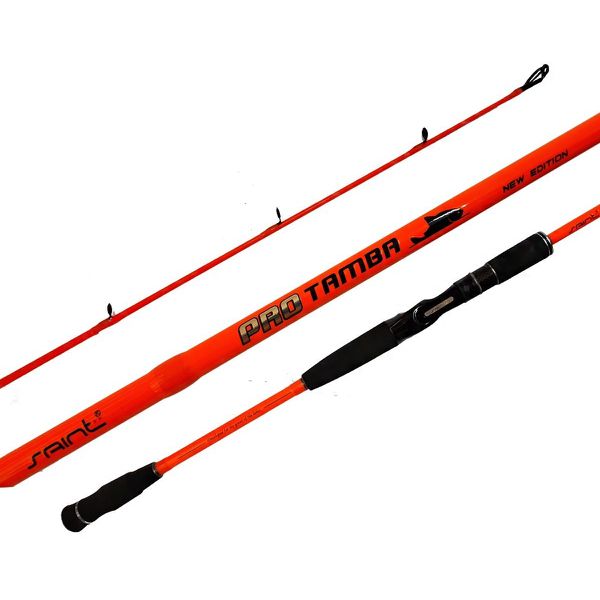 Vara Saint Plus Pro Tamba LBS-2402 BC 25-50lbs 2,40m Cor Laranja 2 Partes p/ Carretilha